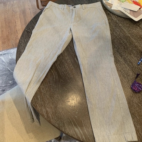 Banana Republic Kentfield Pants Lt. Gray 32x30 - Picture 3 of 4